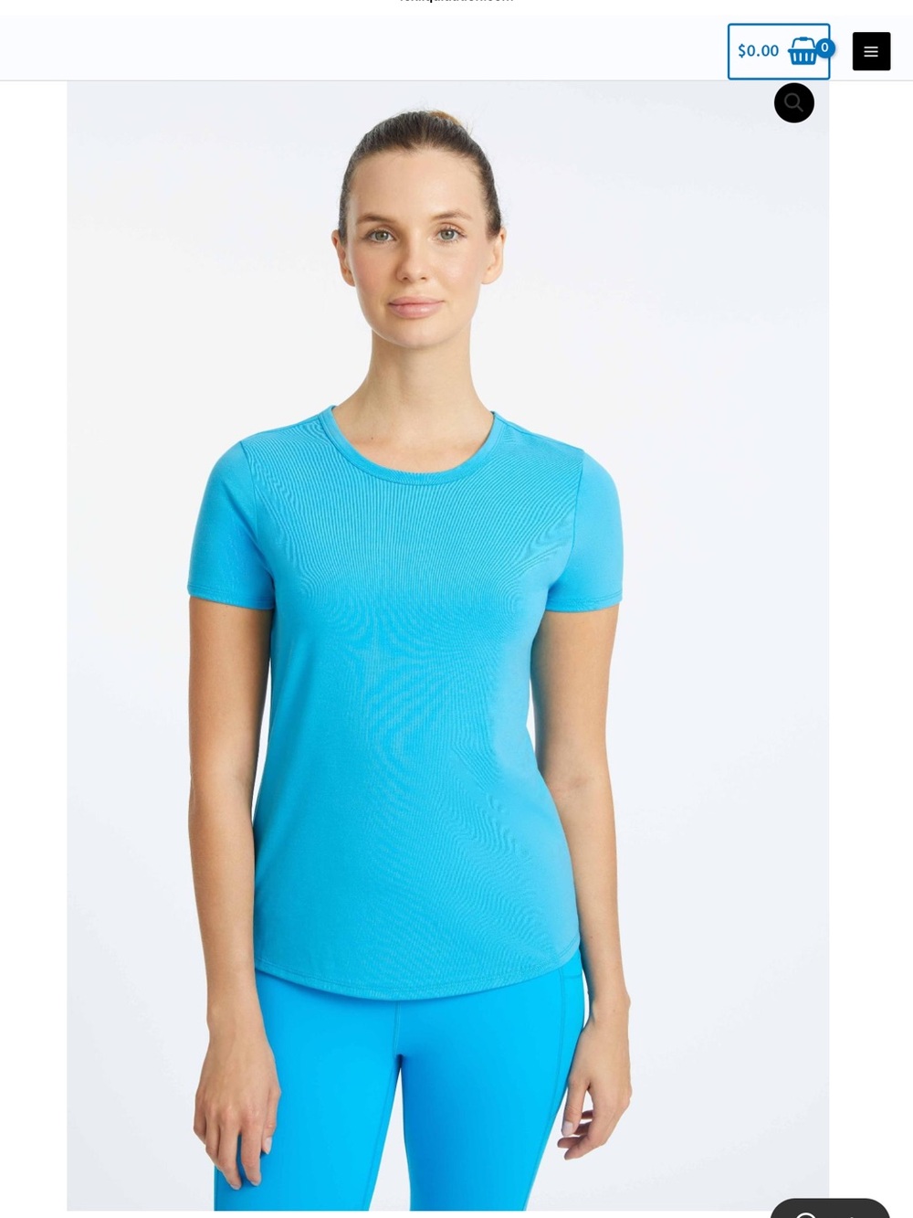 Women’s Short Sleeve Athletic Tee in Ocean Blue
